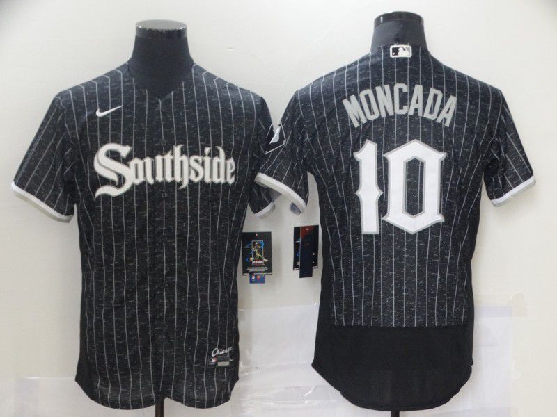 Men Chicago White Sox #10 Moncada City Edition Black Elite Nike 2021 MLB Jersey->chicago white sox->MLB Jersey